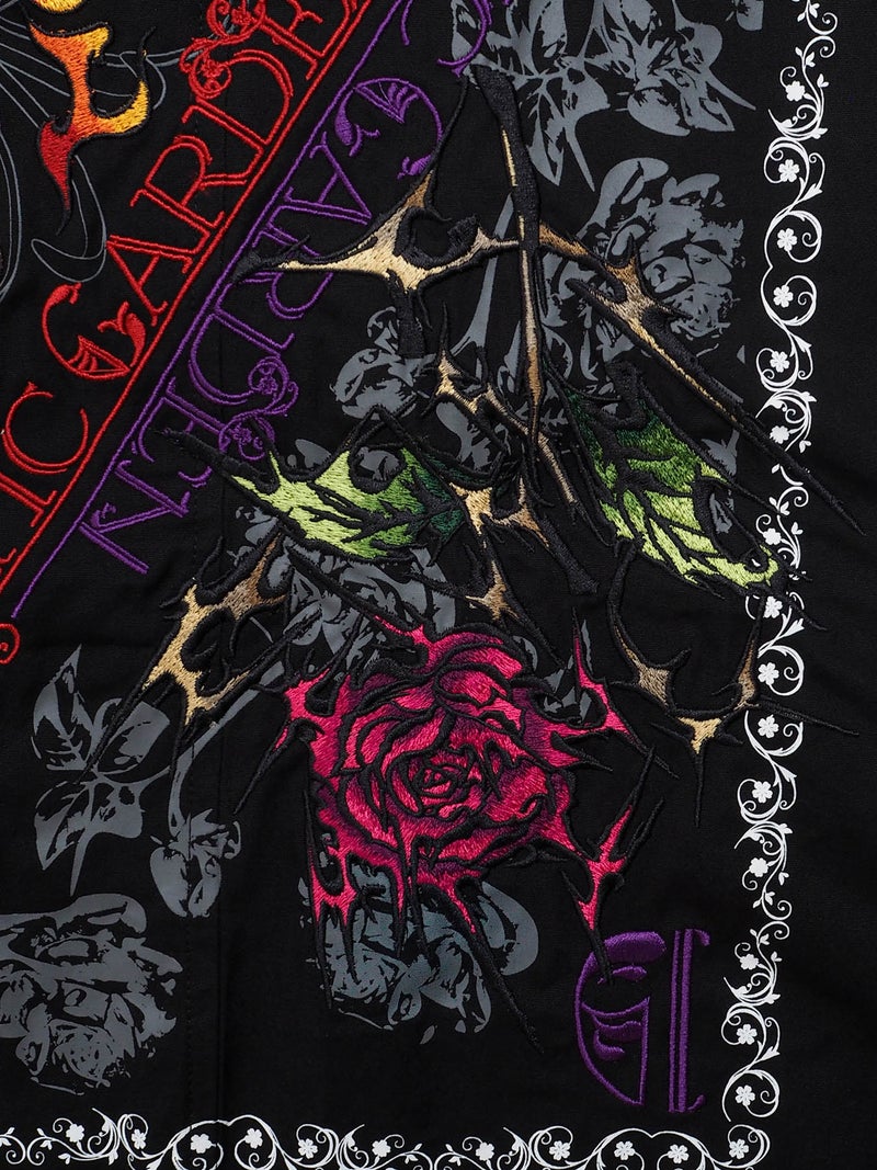 【DRASTIC GARDEN】“雷炎ノ菊/薔薇”BIGモッズコート