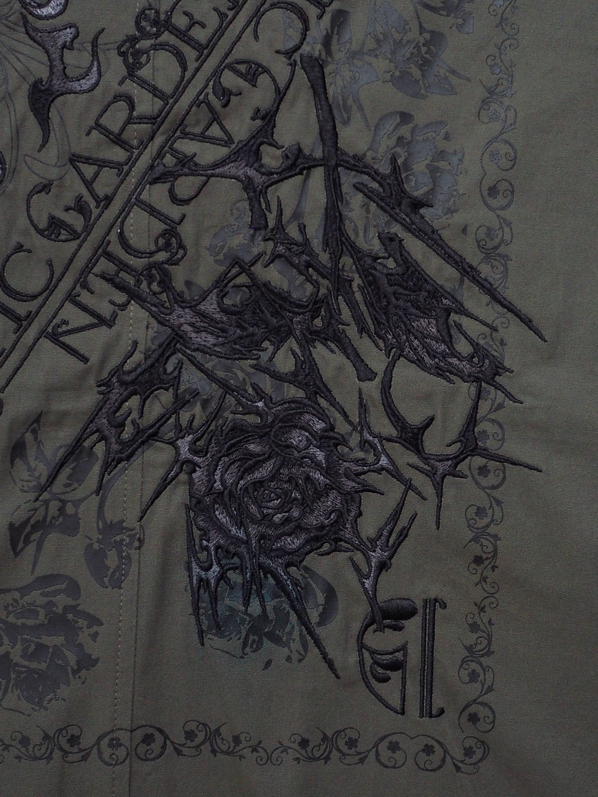 【DRASTIC GARDEN】“雷炎ノ菊/薔薇”BIGモッズコート