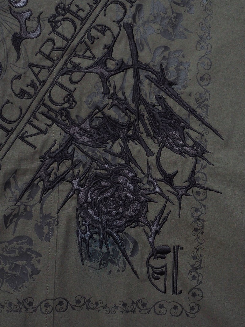 【DRASTIC GARDEN】“雷炎ノ菊/薔薇”BIGモッズコート