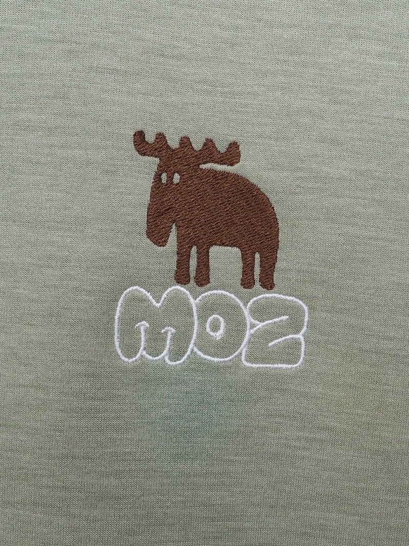 【moz】エルク バックプリントトレーナー〔別注〕