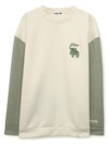 【moz】エルク 配色切替トレーナー〔別注〕