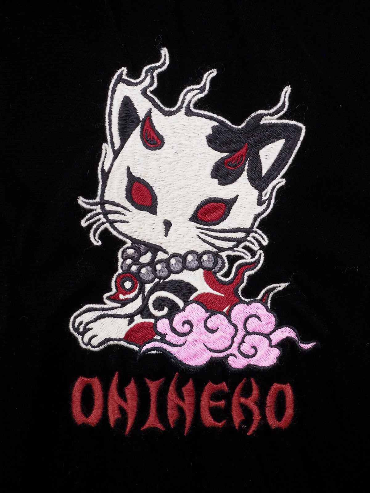 【SUMINEKO】“鬼猫”ベロア素材総刺繍ジャケット