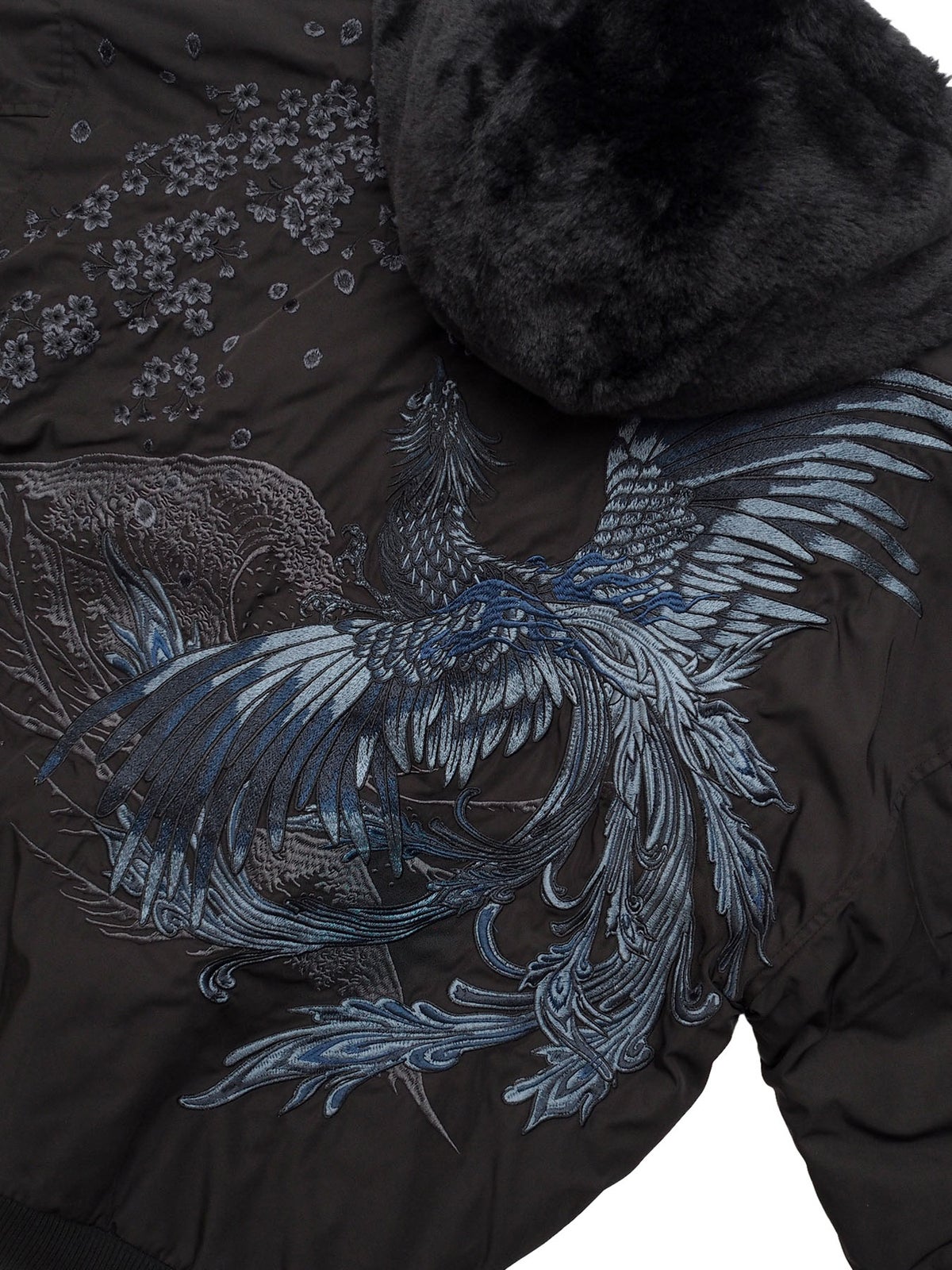 【絡繰魂・粋】“桜鳳凰”総刺繍リバーシブルMA-1
