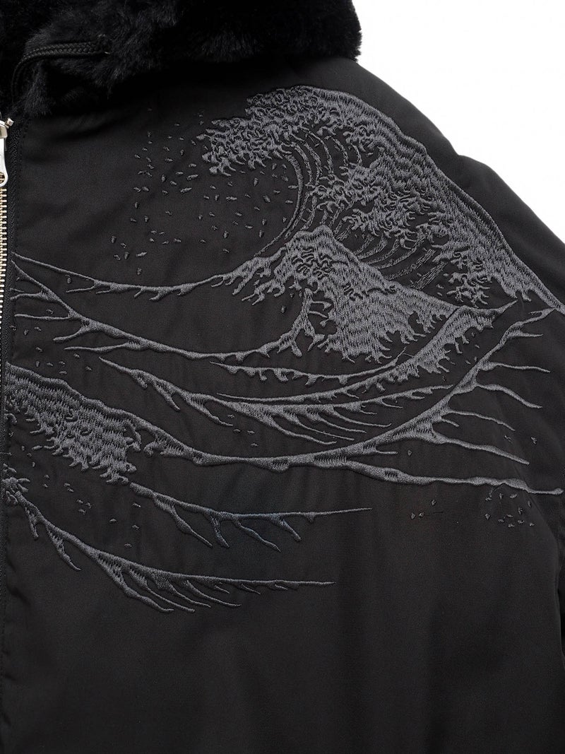 【絡繰魂・粋】“桜鳳凰”総刺繍リバーシブルMA-1