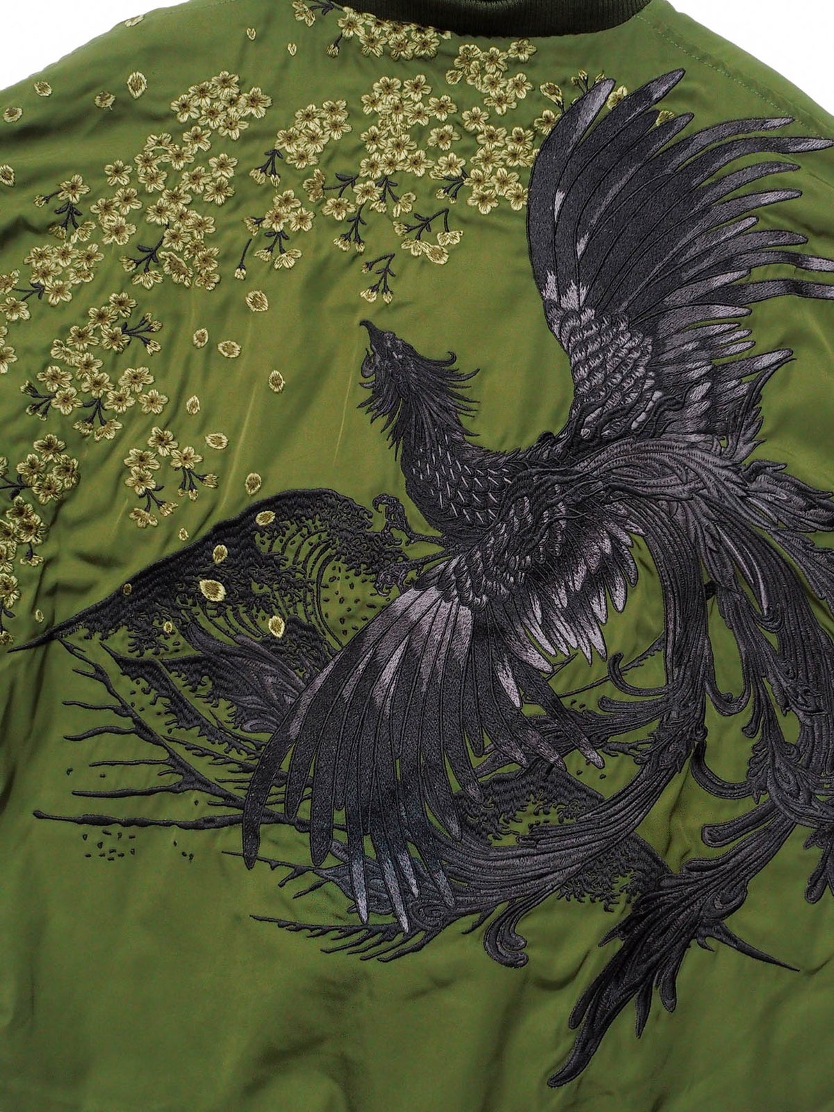 【絡繰魂・粋】“桜鳳凰”総刺繍リバーシブルMA-1