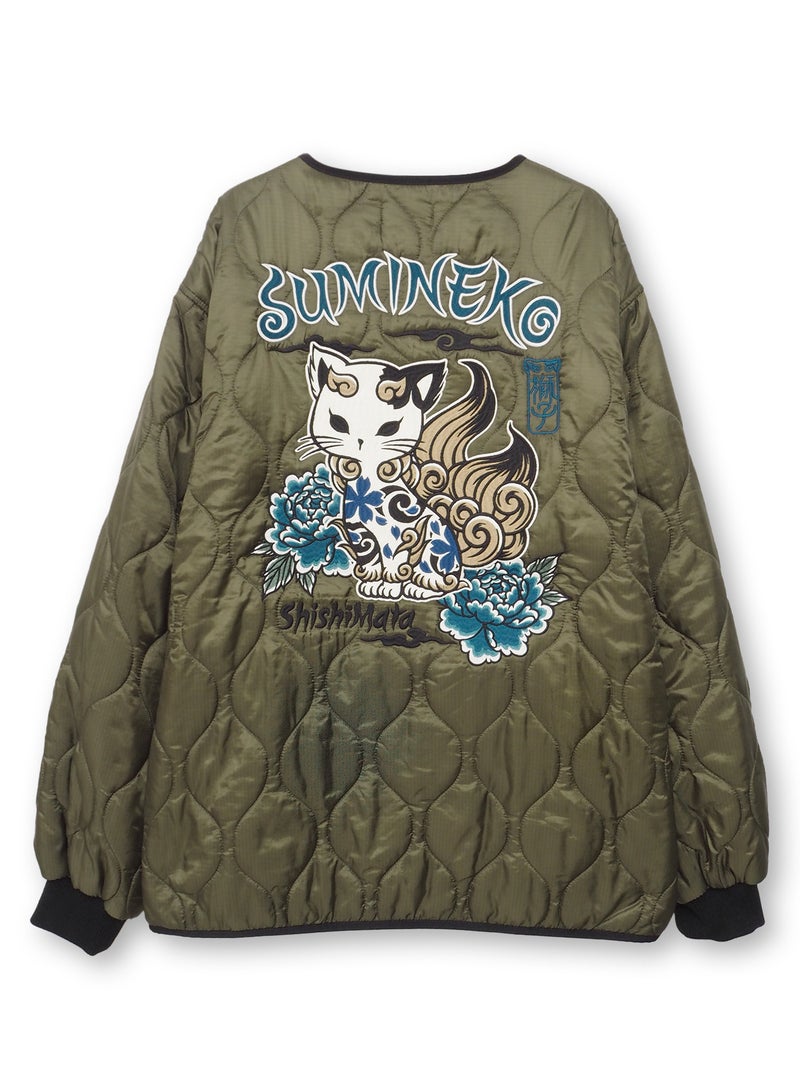 【SUMINEKO】“獅子又”総刺繍キルティングジャケット