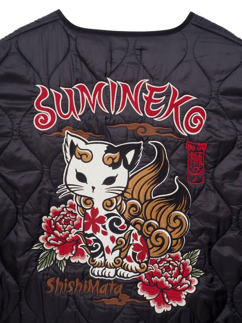 【SUMINEKO】“獅子又”総刺繍キルティングジャケット