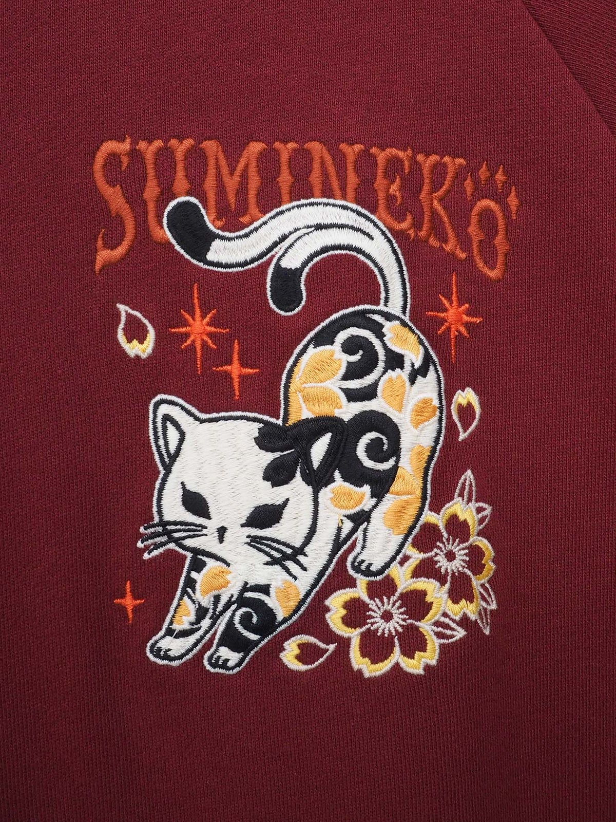 【SUMINEKO】“伸び猫”刺繍入りBIGシルエットトレーナー